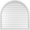 Ekena Millwork Round Top Surface Mount PVC Gable Vent: Functional, w/ 2"W x 2"P Brickmould Sill Frame, 42"W x 42"H GVPRT42X4203SF - alternate 1